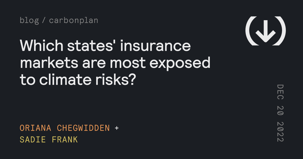 Which states' insurance markets are most exposed to climate risks ...